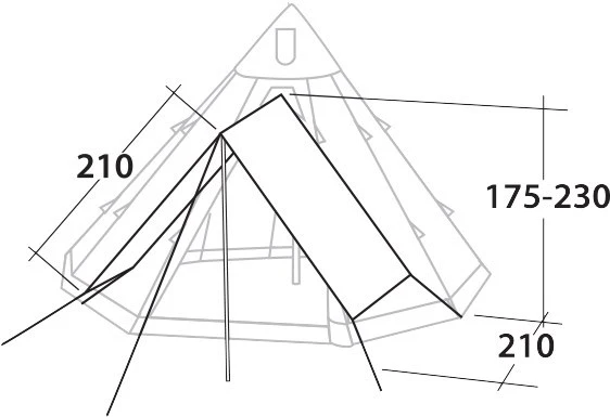 Robens Universal Porch Tarp 4 Robens Universal Porch Tarp - Billede 2