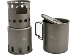 Titanium Small Backpacking Wood Burning Stove -Petrobens Butik 70300015 6