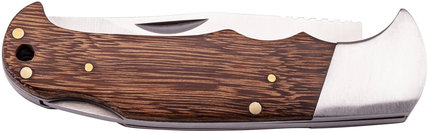 Herbertz Drop Point Pocket Knife Wenge Wood AISI 420 4 Herbertz Drop Point Pocket Knife Wenge Wood AISI 420 - Billede 2